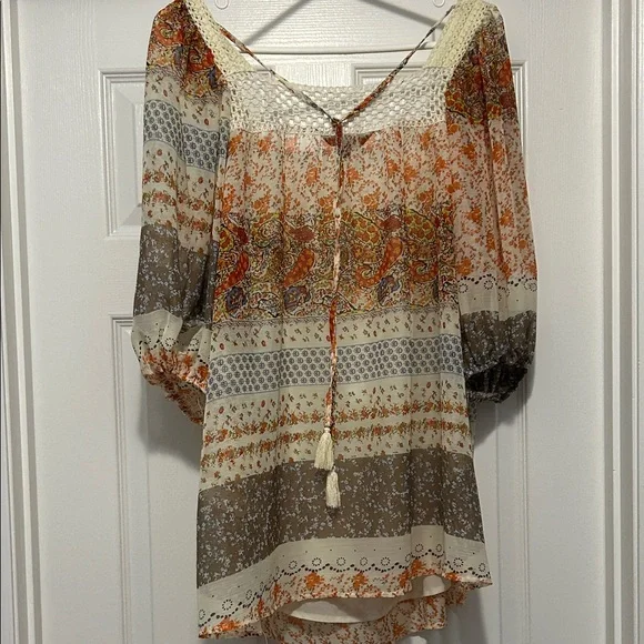 DAVI & DANI Multicolor Boho Blouse - Picture 6 of 8